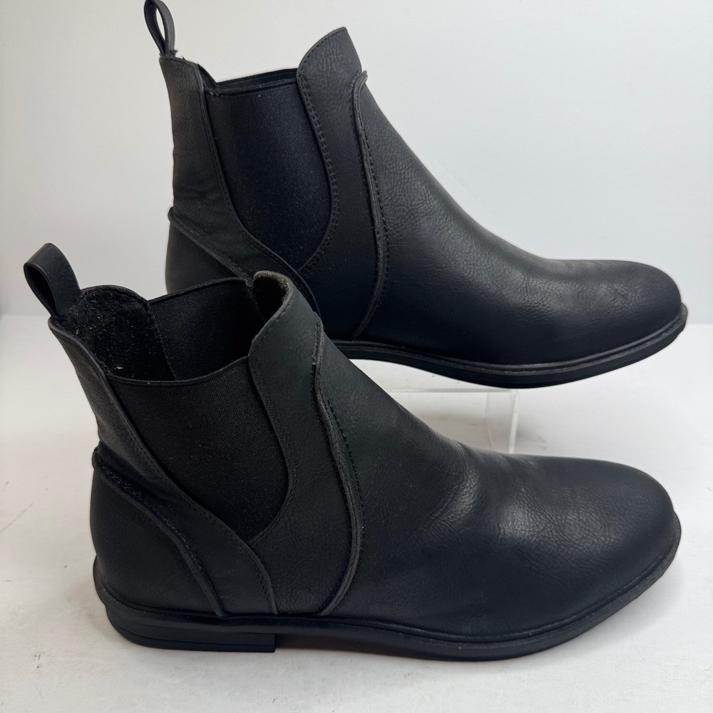 Rocket Dog Black Chelsea Boots Ankle Pull On Elastic Gore C429 Womens 11